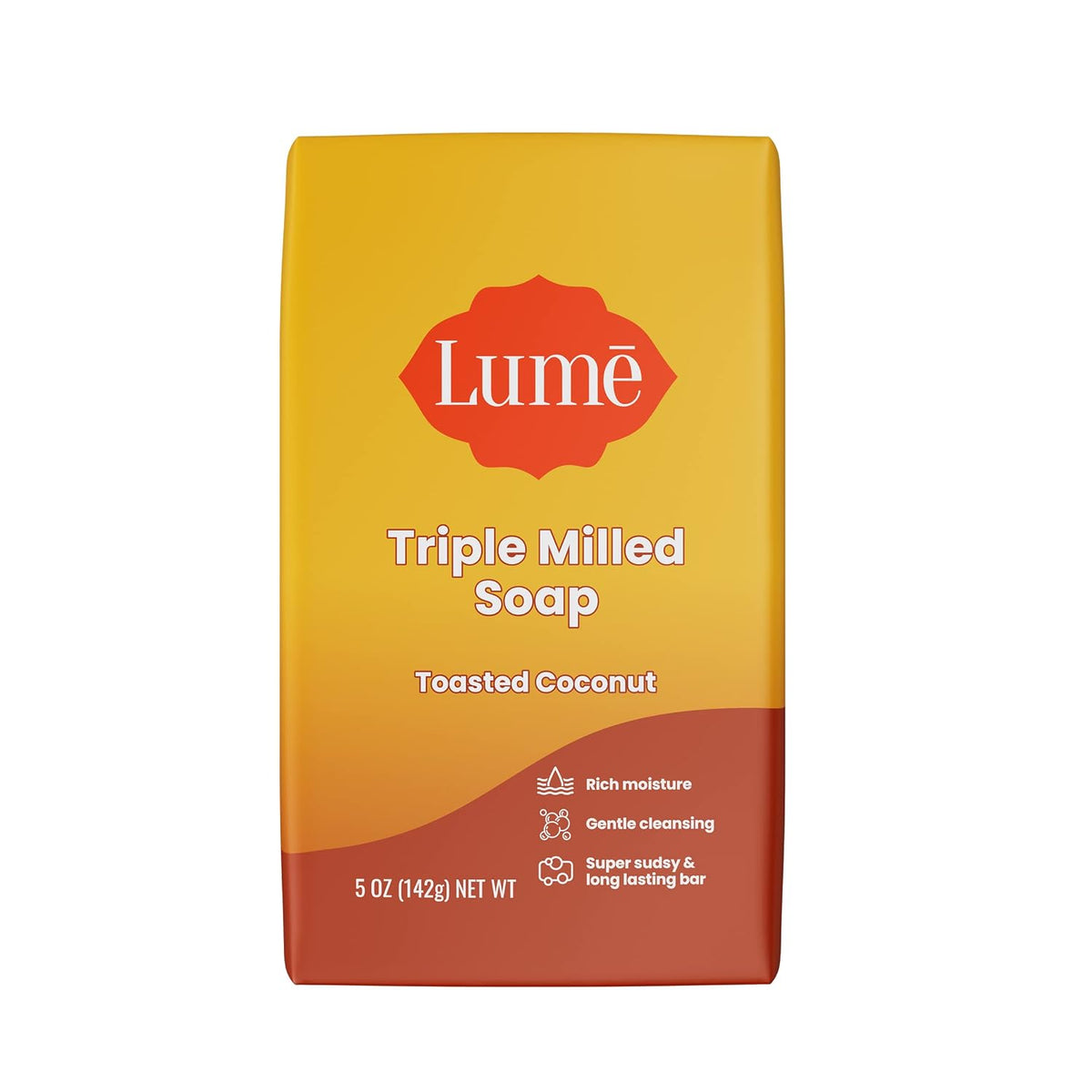 Triple Milled Bar Soap - Rich Moisture & Gentle Cleansing - Paraben Free. Phthalate Free. Skin Safe - 5 ounce (Toasted Coconut)