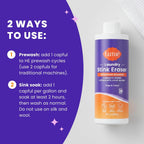 Laundry Stink & Stain Eraser - Detergent Booster & Sink Soak - Eliminates Body Odor In Clothes - Odor Blasting Enzyme Blend - Make Your Detergent Work Better - Free & Clear - 8 fl oz (2 Pack)