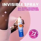 Invisible Spray Deodorant For Women - Whole Body Deodorant Spray - 72 Hr Odor Control - Ozone Friendly. Natural Propellant - Aluminum & Baking Soda Free. Skin Loving - 3.6 ounce (Clean Tangerine)