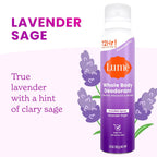 Invisible Spray Deodorant For Women - Whole Body Deodorant Spray - 72 Hr Odor Control - Ozone Friendly. Natural Propellant - Aluminum & Baking Soda Free. Skin Loving - 3.6 ounce (Lavender Sage)