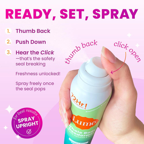 Invisible Spray Deodorant For Women Two Pack - Full Size & Mini Whole Body Deodorant Spray - 72 Hr Odor Control - Aluminum & Baking Soda Free - 2 Piece Bundle - 3.6 oz & 1.0 oz (Clean Tangerine)