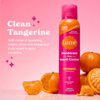 Deodorant Plus Sweat Control - Invisible Spray - Extra Strength Antiperspirant For Underarms - 72 Hour Odor And Sweat Control - Baking Soda Free - 2 Pack (Clean Tangerine)