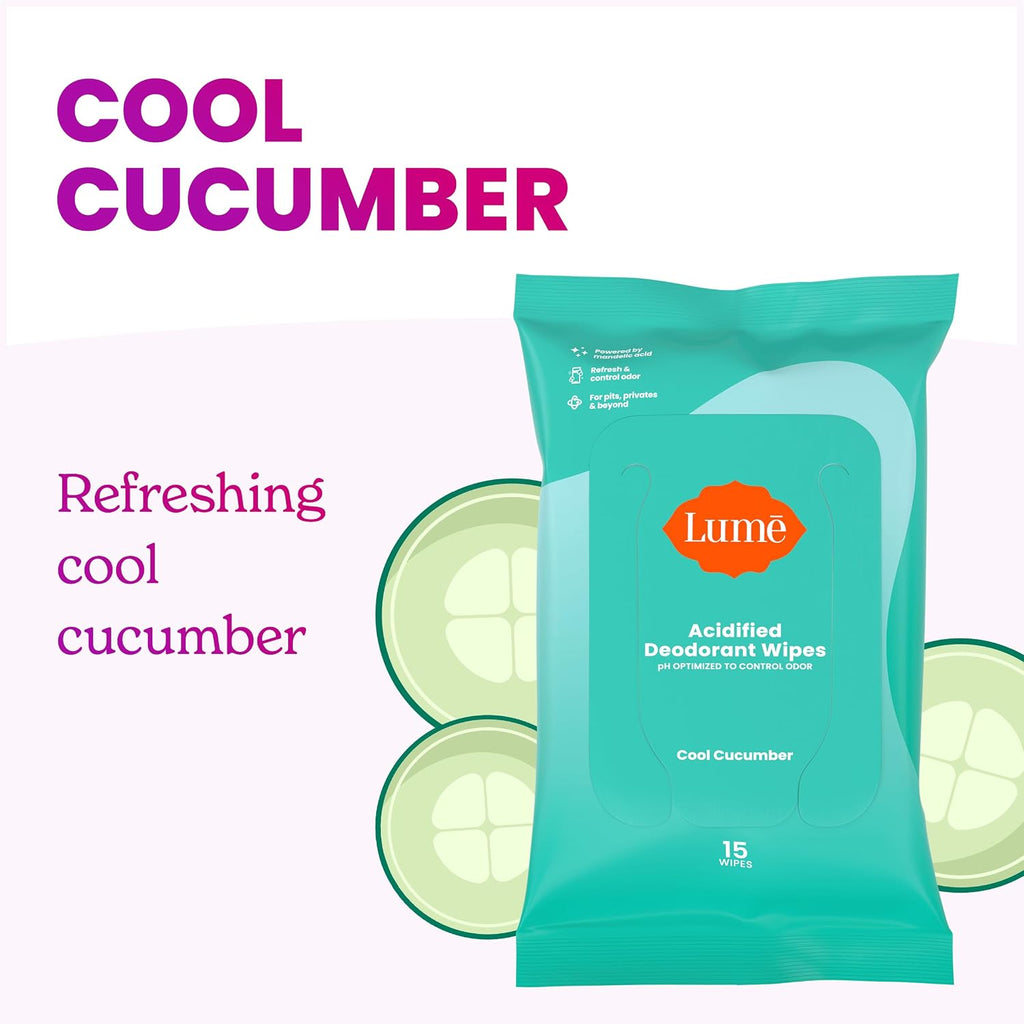 Whole Body Deodorant Plus Sweat Control - Smooth Cream Tube (Soft Powder) and Acidified Deodorant Wipes - 24 Hour Odor Control - Aluminum Free. Baking Soda Free. Skin Loving