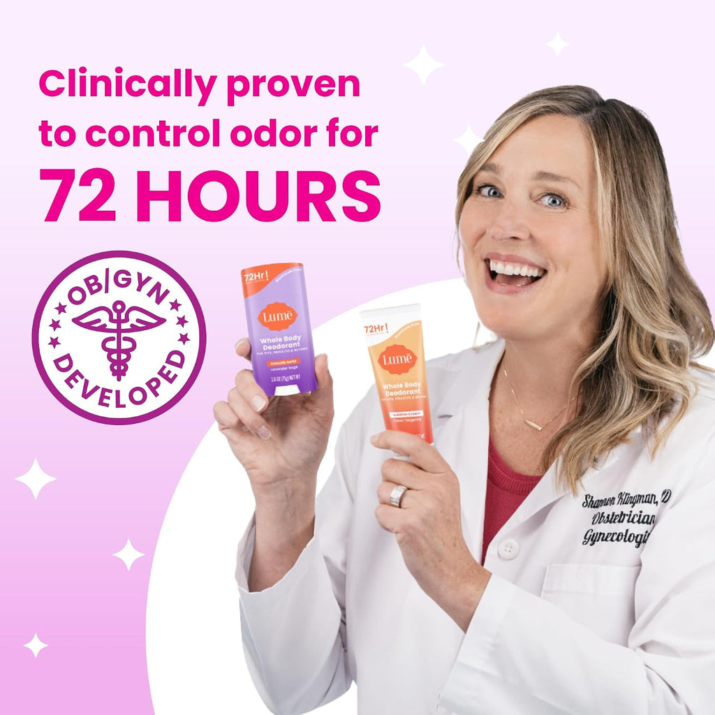 Whole Body Deodorant - Invisible Cream Tube - 72 Hour Odor Control - Doctor Developed - Aluminum Free. Baking Soda Free and Skin Loving - 3.0 Ounce (Fresh Alpine)