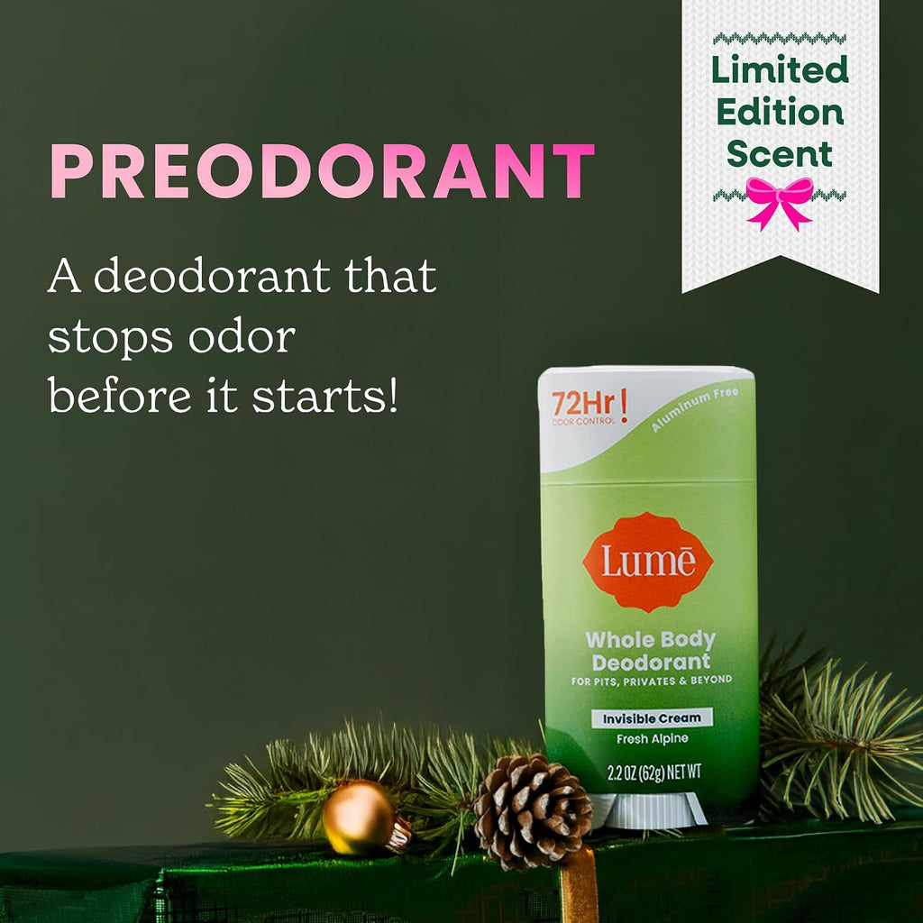 Whole Body Deodorant - Invisible Cream Stick - 72 Hour Odor Control - Aluminum Free. Baking Soda Free. Skin Safe - 2.2 Ounce (Pack of 2) (Fresh Alpine)