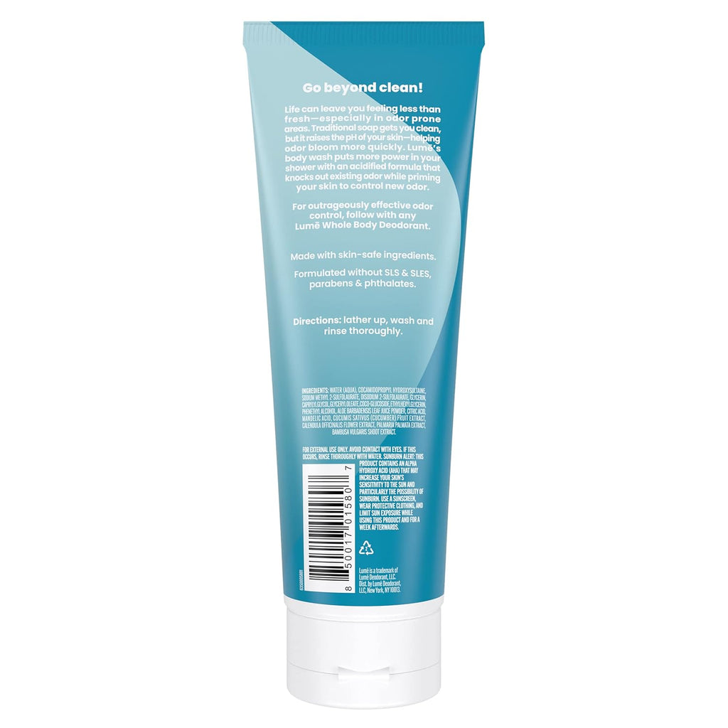 Acidified Body Wash - 24 Hour Odor Control - Removes Odor Better than Soap - Moisturizing Formula - Formulated Without SLS or Parabens - OB/GYN Developed - 8.5 ounce (Unscented)