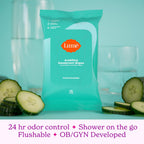 Whole Body Deodorant Plus Sweat Control - Smooth Cream Tube (Soft Powder) and Acidified Deodorant Wipes - 24 Hour Odor Control - Aluminum Free. Baking Soda Free. Skin Loving