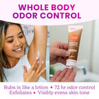 Whole Body Deodorant - Invisible Cream Tube - 72 Hour Odor Control - Doctor Developed - Aluminum Free. Baking Soda Free and Skin Loving - 3.0 Ounce (Vanilla Bliss)