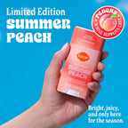 Whole Body Deodorant - Smooth Solid Stick - 72 Hour Odor Control - Doctor Developed - Aluminum Free. Baking Soda Free and Skin Loving - 2.6 Ounce - Pack of 2 - (Summer Peach)
