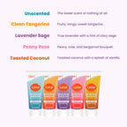 Whole Body Deodorant 5 Pack Sampler - Invisible Cream Minis - 72 Hour Odor Control - Aluminum & Baking Soda Free (Clean Tangerine. Lavender Sage. Peony Rose. Toasted Coconut. Unscented)
