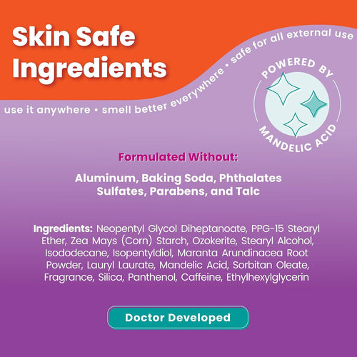 Whole Body Deodorant - Smooth Solid Stick - 72 Hour Odor Control - Aluminum Free. Baking Soda Free and Skin Loving - 2.6 Ounce (Pack of 3) (Lavender Sage)