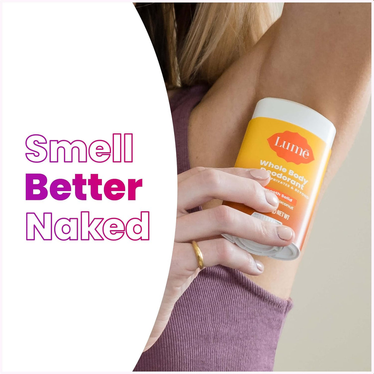Whole Body Deodorant - Smooth Solid Stick - 72 Hour Odor Control - Aluminum Free. Baking Soda Free and Skin Loving - 2.6 Ounce (Pack of 3) (Toasted Coconut)