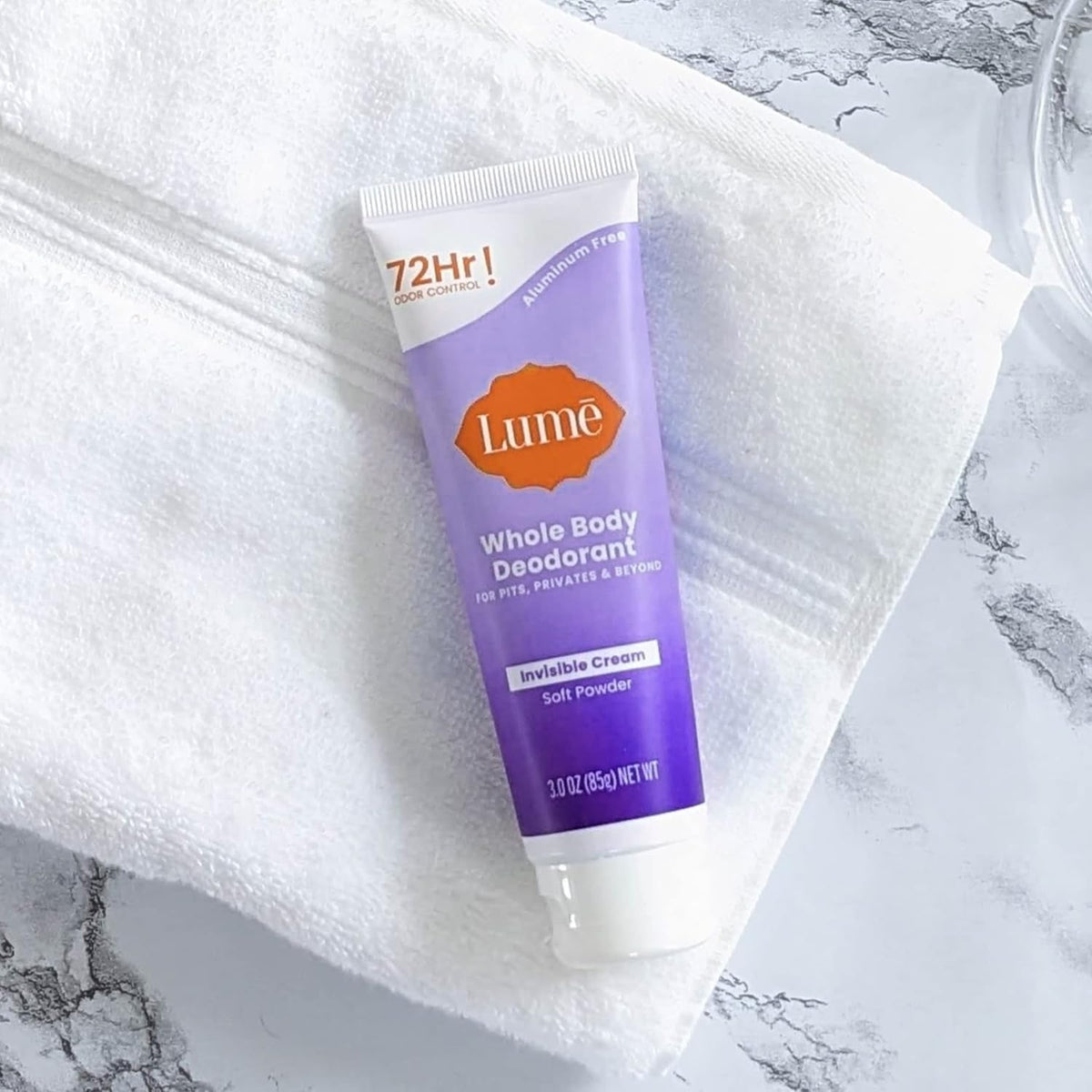 Whole Body Deodorant - Invisible Cream Tube - 72 Hour Odor Control - Aluminum Free. Baking Soda Free. Skin Safe - 3.0 ounce (Pack of 2) (Soft Powder)