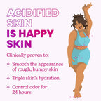 Acidified Body Cream - Smooth Appearance of Rough. Bumpy Skin - Paraben Free. Lanolin Free. Skin Safe - 6 ounce (Unscented)