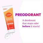 Whole Body Deodorant - Invisible Cream Tube - 72 Hour Odor Control - Aluminum Free. Baking Soda Free. Skin Safe - 3.0 ounce (Clean Tangerine)