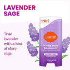 Deodorant Cream Stick - Underarms and Private Parts - Aluminum-Free. Baking Soda-Free. Hypoallergenic. and Safe For Sensitive Skin - 2.2 Ounce (Pack of 2) (Lavender Sage)