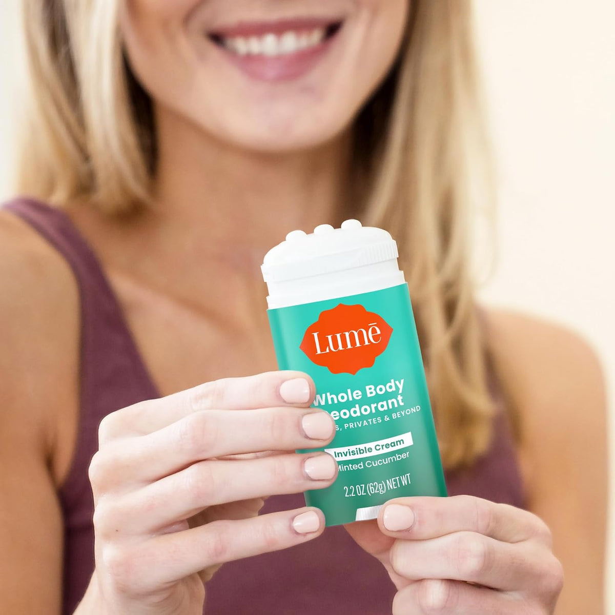 Whole Body Deodorant - Invisible Cream Stick - 72 Hour Odor Control - Aluminum Free. Baking Soda Free. Skin Safe - 2.2 Ounce (Pack of 2) (Minted Cucumber)