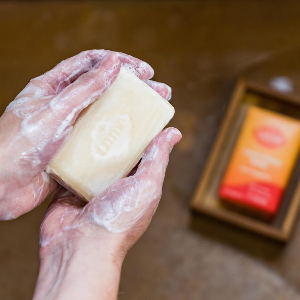 Triple Milled Bar Soap - Rich Moisture & Gentle Cleansing - Paraben Free. Phthalate Free. Skin Safe - 5 ounce (Clean Tangerine)