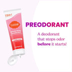 Whole Body Deodorant - Invisible Cream Tube - 72 Hour Odor Control - Aluminum Free. Baking Soda Free. Skin Safe - 3.0 ounce (Pack of 2) (Peony Rose)