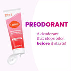 Whole Body Deodorant - Invisible Cream Tube - 72 Hour Odor Control - Aluminum Free. Baking Soda Free. Skin Safe - 3.0 ounce (Peony Rose)