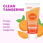 Whole Body Deodorant - Mini Travel Size Invisible Cream Tube - Trial Size - 72 Hour Odor Control - Doctor Developed - Aluminum Free. Baking Soda Free - .5oz (Pack of 2) (Clean Tangerine)
