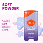 Whole Body Deodorant - Smooth Solid Stick - 72 Hour Odor Control - Aluminum Free. Baking Soda Free and Skin Safe - 2.6 Ounce (Pack of 2) (Soft Powder)