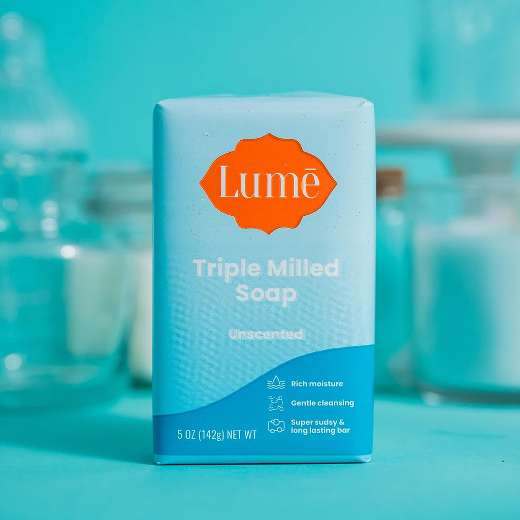 Triple Milled Bar Soap - Rich Moisture & Gentle Cleansing - Formulated Without Parabens or Phthalates. Skin Loving - 5 ounce (Unscented)