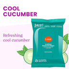 Acidified Deodorant Wipes - 24 Hour Odor Control - Aluminum Free. Baking Soda Free. Skin Loving - 15 Count (Pack of 3) (Cool Cucumber)