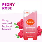Deodorant Cream Stick - Underarms and Private Parts - Aluminum-Free. Baking Soda-Free. Hypoallergenic. and Safe For Sensitive Skin - 2.2 Ounce (Pack of 2) (Peony Rose)
