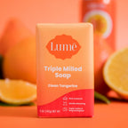Triple Milled Bar Soap - Rich Moisture & Gentle Cleansing - Paraben Free. Phthalate Free. Skin Safe - 5 ounce (Clean Tangerine)