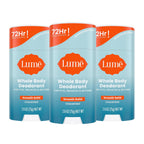 Whole Body Deodorant - Smooth Solid Stick - 72 Hour Odor Control - Aluminum Free. Baking Soda Free and Skin Loving - 2.6 Ounce (Pack of 3) (Unscented)