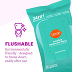 Acidified Body Wash & Flushable Deodorant Wipes - 24 Hour Odor Control - Hydrating Wash - Without SLS or Parabens - OB/GYN Developed - 8.5 Ounce (Unscented) 15 Count Wipes (Cool Cucumber)