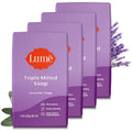 Triple Milled Bar Soap - Rich Moisture & Gentle Cleansing - Paraben Free. Phthalate Free. Skin Safe - 5 ounce (Pack of 4) (Lavender Sage)