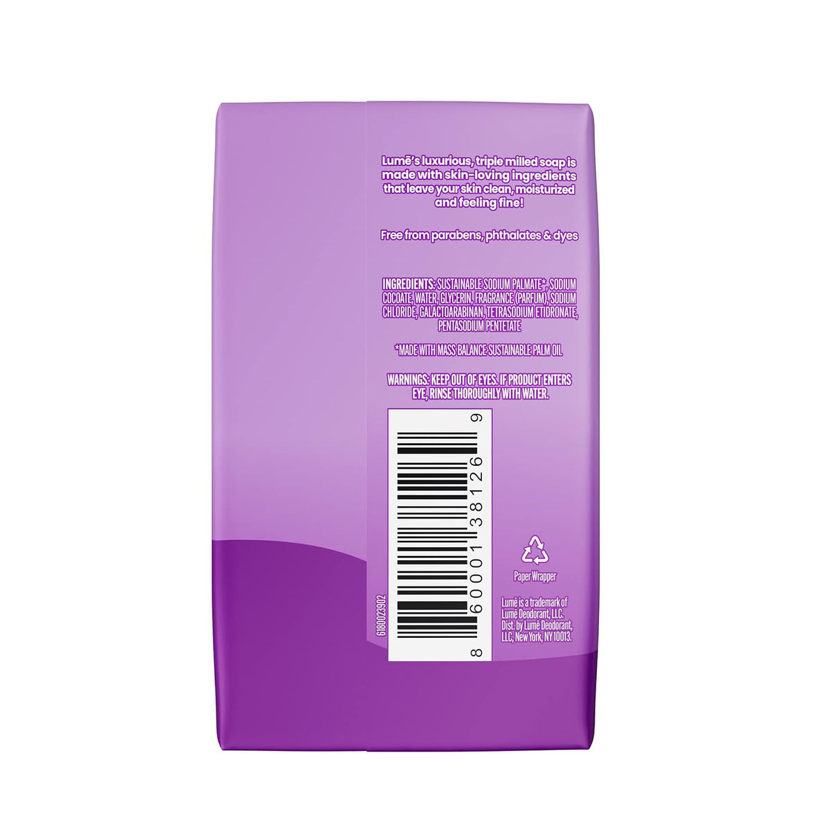 Triple Milled Bar Soap - Rich Moisture & Gentle Cleansing - Paraben Free. Phthalate Free. Skin Safe - 5 ounce (Pack of 4) (Lavender Sage)