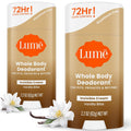 Whole Body Deodorant - Invisible Cream Stick - 72 Hour Odor Control - Doctor Developed - Aluminum Free. Baking Soda Free and Skin Loving - 2.2 Ounce (Pack of 2) (Vanilla Bliss)