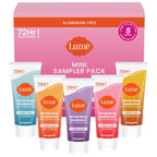 Whole Body Deodorant 5 Pack Sampler - Invisible Cream Minis - 72 Hour Odor Control - Aluminum & Baking Soda Free (Clean Tangerine. Lavender Sage. Peony Rose. Toasted Coconut. Unscented)
