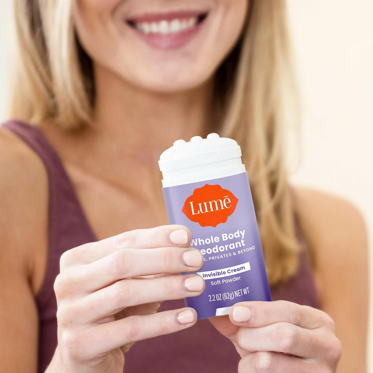 Whole Body Deodorant - Invisible Cream Stick - 72 Hour Odor Control - Aluminum Free. Baking Soda Free. Skin Safe - 2.2 Ounce (Pack of 2) (Soft Powder)