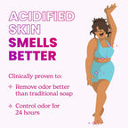 Acidified Body Wash 5 Pack Minis - 24 Hour Odor Control - Moisturizing Formulated Without SLS & Parabens - 1.5 ounce Tubes (Clean Tangerine. Lavender Sage. Peony Rose. Toasted Coconut. Unscented)