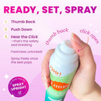 Invisible Spray Deodorant For Women - Whole Body Deodorant Spray - 72 Hr Odor Control - Ozone Friendly. Natural Propellant - Aluminum & Baking Soda Free. Skin Loving - 3.6 ounce (Unscented)