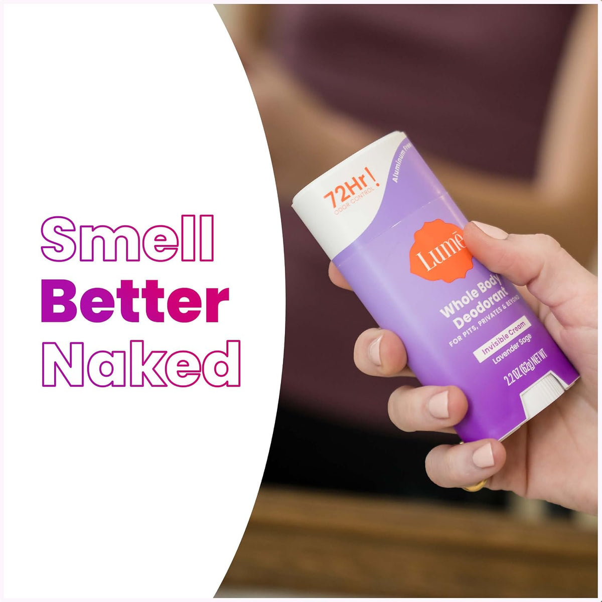 Deodorant Cream Stick - Underarms and Private Parts - Aluminum-Free. Baking Soda-Free. Hypoallergenic. and Safe For Sensitive Skin - 2.2 Ounce (Pack of 2) (Lavender Sage)
