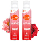 Invisible Spray Deodorant For Women - Whole Body Deodorant Spray - 72 Hr Odor Control - Ozone Friendly. Natural Propellant - Aluminum & Baking Soda Free. Skin Loving - 3.6 oz (2 pk) (Peony Rose)