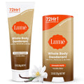 Whole Body Deodorant - Invisible Cream Tube and Solid Stick - 72 Hour Odor Control - Aluminum Free. Baking Soda Free. Skin Loving - 3.0 Ounce Tube and 2.6 Ounce Solid Stick Bundle (Vanilla Bliss)