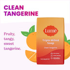 Triple Milled Bar Soap - Rich Moisture & Gentle Cleansing - Paraben Free. Phthalate Free. Skin Safe - 5 ounce (Clean Tangerine)