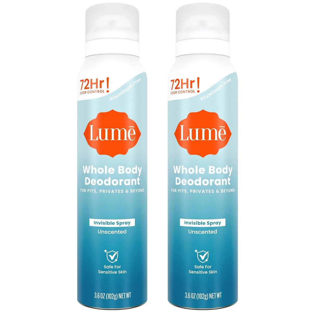 Invisible Spray Deodorant For Women - Whole Body Deodorant Spray - 72 Hr Odor Control - Ozone Friendly. Natural Propellant - Aluminum & Baking Soda Free. Skin Loving - 3.6 ounce (Unscented)