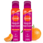 Deodorant Plus Sweat Control - Invisible Spray - Extra Strength Antiperspirant For Underarms - 72 Hour Odor And Sweat Control - Baking Soda Free - 2 Pack (Clean Tangerine)