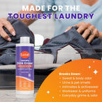 Laundry Stink & Stain Eraser - Detergent Booster & Sink Soak - Eliminates Body Odor In Clothes - Odor Blasting Enzyme Blend - Make Your Detergent Work Better - Free & Clear - 8 fl oz (2 Pack)