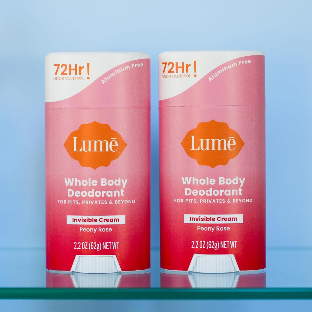 Deodorant Cream Stick - Underarms and Private Parts - Aluminum-Free. Baking Soda-Free. Hypoallergenic. and Safe For Sensitive Skin - 2.2 Ounce (Pack of 2) (Peony Rose)