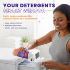 Laundry Stink & Stain Eraser - Detergent Booster & Sink Soak - Eliminates Body Odor In Clothes - Odor Blasting Enzyme Blend - Make Your Detergent Work Better - Free & Clear - 8 fl oz (2 Pack)