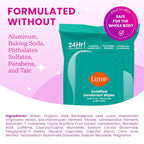 Acidified Deodorant Wipes - 24 Hour Odor Control - Aluminum Free. Baking Soda Free. Skin Loving - 15 Count (Pack of 3) (Cool Cucumber)