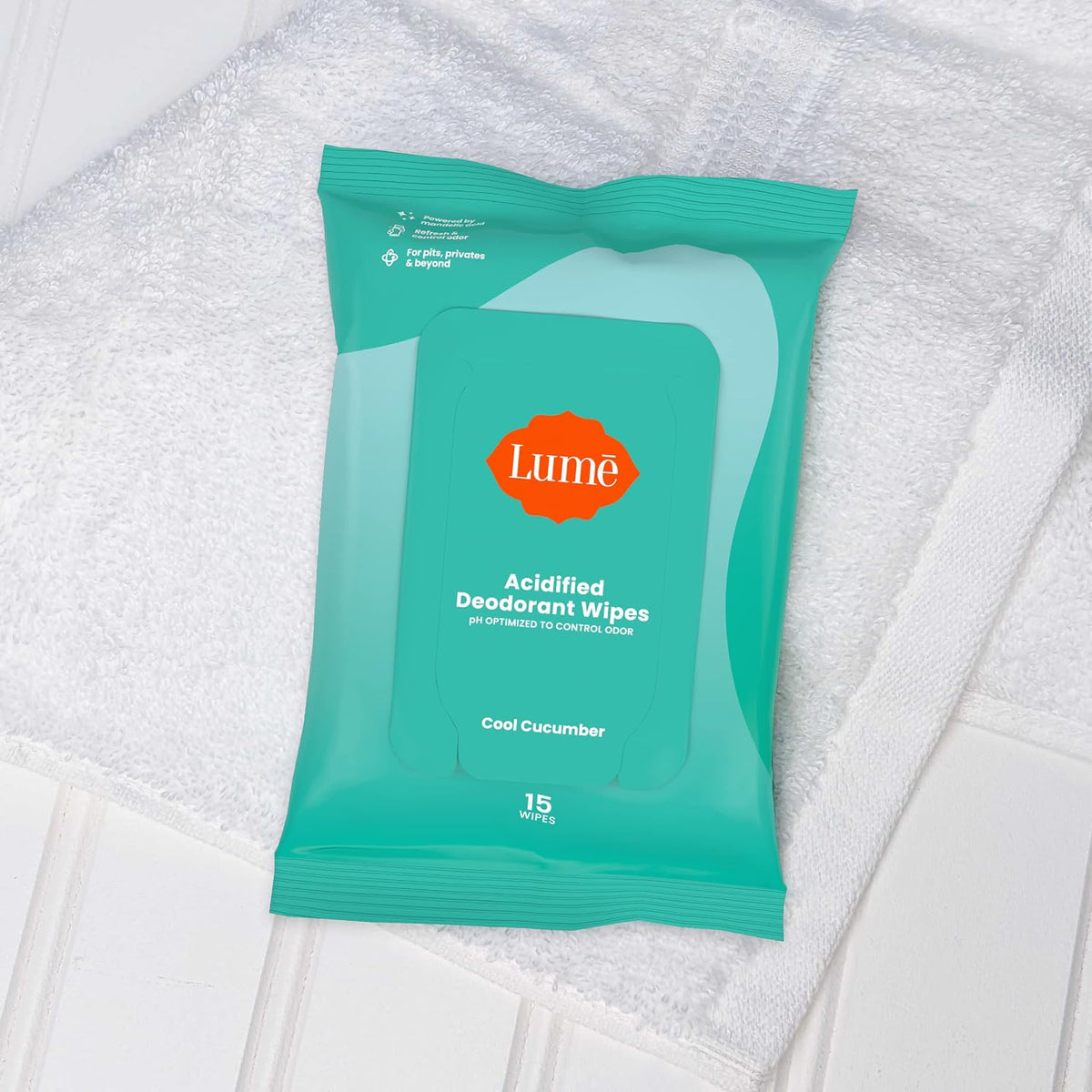 Whole Body Deodorant Plus Sweat Control - Smooth Cream Tube (Soft Powder) and Acidified Deodorant Wipes - 24 Hour Odor Control - Aluminum Free. Baking Soda Free. Skin Loving